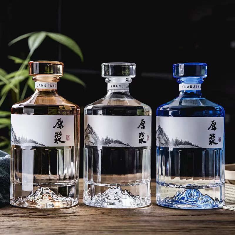 250ml 500ml 1000ml Chinese Baijiu Bottles