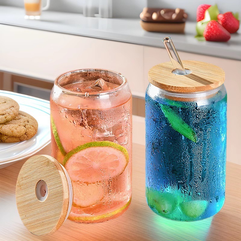 400ml 500ml 600ml Borosilicate Cola Cup Glass Water Bottles