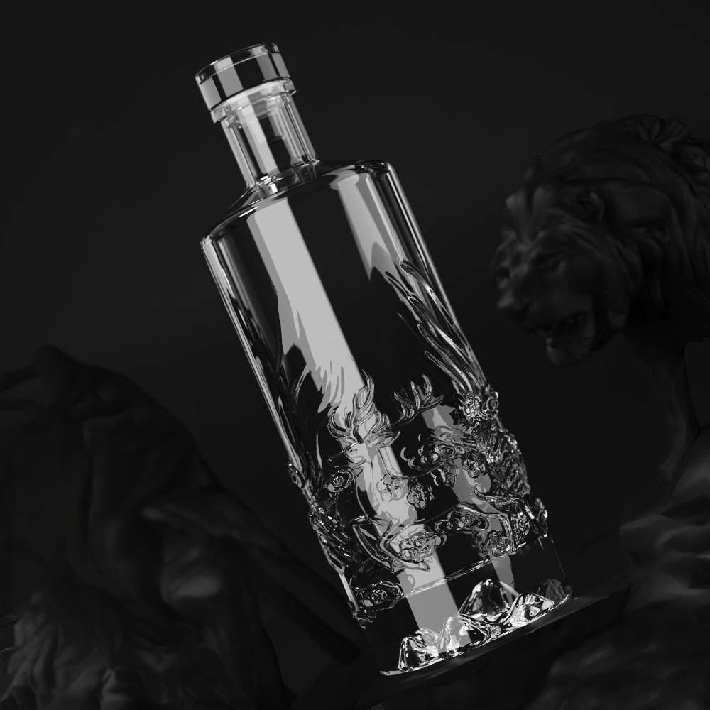 500ml Chinese Baijiu Bottles